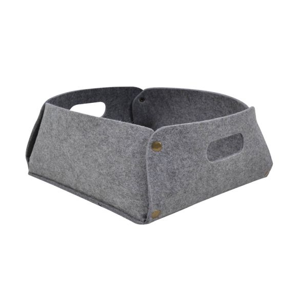 ΚΑΛΑΘΙ YΦΑΣΜΑΤΙΝΟ ΓΚΡΙ 31x31x14εκ.ANKOR