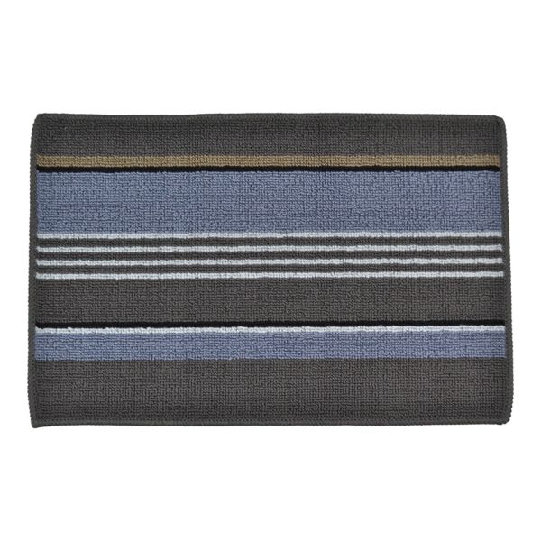 ΠΑΤΑΚΙ ΜΕ ΑΝΤΙΟΛΙΣΘΗΤΙΚΗ ΒΑΣΗ TPR ΜΕ ΓΚΡΙ ΚΑΙ ΜΠΛΕ ΡΙΓΕΣ 37x57εκ. ANKOR