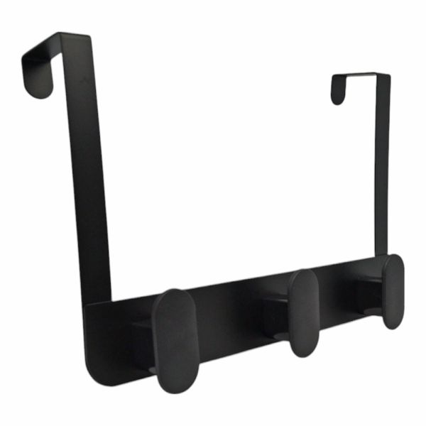 ΚΡΕΜΑΣΤΡΑ ΠΟΡΤΑΣ 3 ΘΕΣΕΩΝ ΜΕΤΑΛΛΙΚΗ ΣΕ ΜΑΥΡΟ MAT ΧΡΩΜΑ 30x3x20εκ. ANKOR