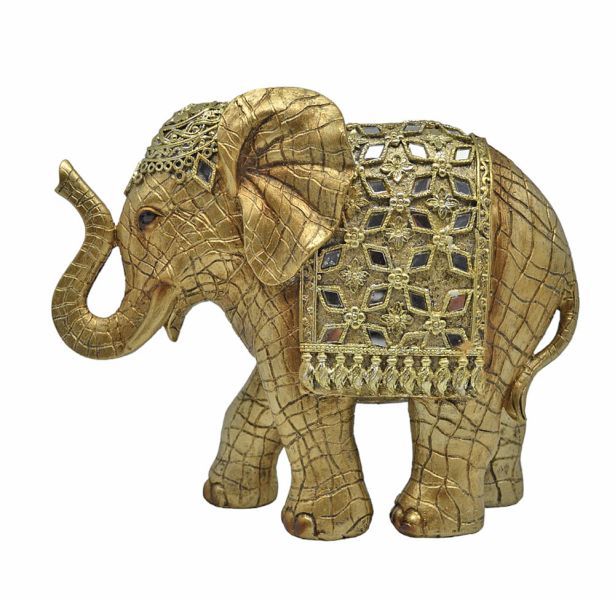 ΕΛΕΦΑΝΤΑΚΙ ΠΟΛΥΕΣΤΕΡΙΚΟ ΧΡΥΣΟ 23x8x19εκ.ANKOR