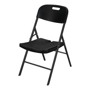 ΚΑΡΕΚΛΑ ΠΛΑΣΤΙΚΗ ΜΑΥΡΗ ΜΕ ΟΨΗ ΞΥΛΟΥ ΚΑΙ ΑΝΑΔΙΠΛΟΥΜΕΝΑ ΜΕΤΑΛΛΙΚΑ ΠΟΔΙΑ 51x47,5x86εκ.ANKOR