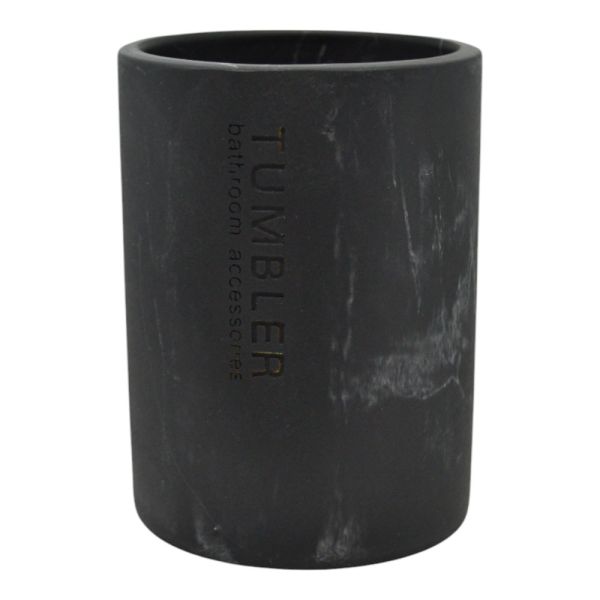 ΠΟΤΗΡΟΘΗΚΗ ΠΟΛΥΕΣΤΕΡΙΚΗ ΣΕ ΜΑΥΡΟ ΧΡΩΜΑ ΚΑΙ ΜΑΡΜΑΡΙΝΗ ΟΨΗ 7,5x7,5x10,7εκ.ANKOR