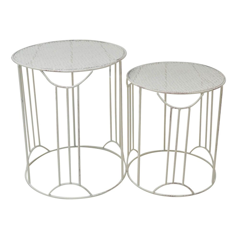 ΣΕΤ ΤΡΑΠΕΖΑΚΙΑ ΜΕΤΑΛΛΙΚΑ ΣΤΡΟΓΓΥΛΑ ΜΠΕΖ ΑΝΤΙΚΕ ANKOR