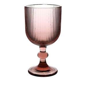 ΣΕΤ 6 ΤΜΧ ΠΟΤΗΡΙΑ ΓΥΑΛΙΝΑ  ΚΟΛΟΝΑΤΑ 350ml ΣΕ ΜΩΒ ΧΡΩΜΑ ANKOR