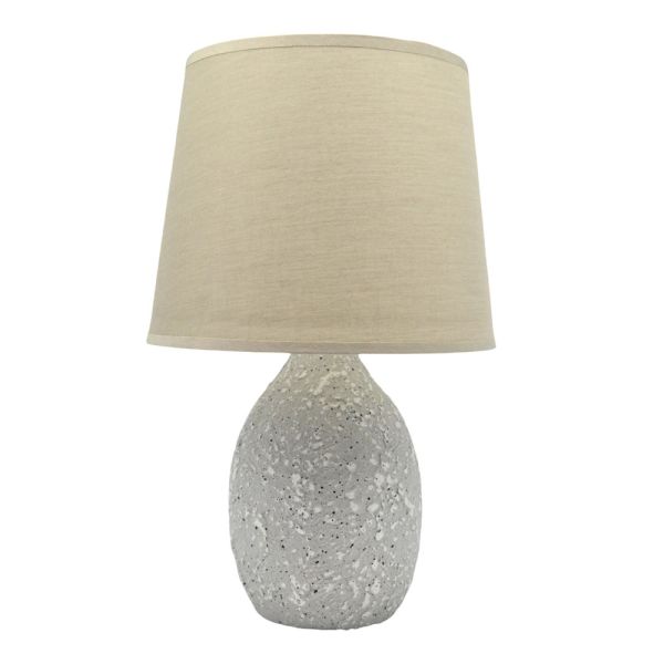 ΠΟΡΤΑΤΙΦ ΚΕΡΑΜΙΚΟ ΓΚΡΙ ΕΦΕ ΠΕΤΡΑΣ ΜΕ ΜΠΕΖ ΚΑΠΕΛΟ 22x8,5x33εκ. Ε14/ΜΑΧ 40W ANKOR