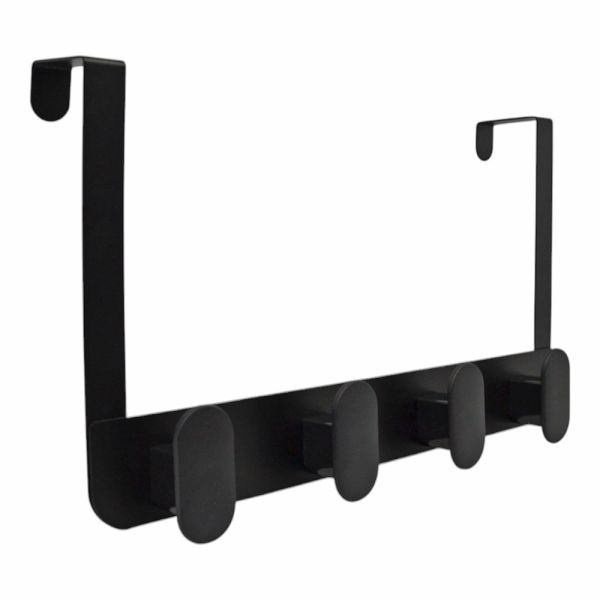 ΚΡΕΜΑΣΤΡΑ ΠΟΡΤΑΣ 4 ΘΕΣΕΩΝ ΜΕΤΑΛΛΙΚΗ ΣΕ ΜΑΥΡΟ MAT ΧΡΩΜΑ 35x3x20εκ. ANKOR