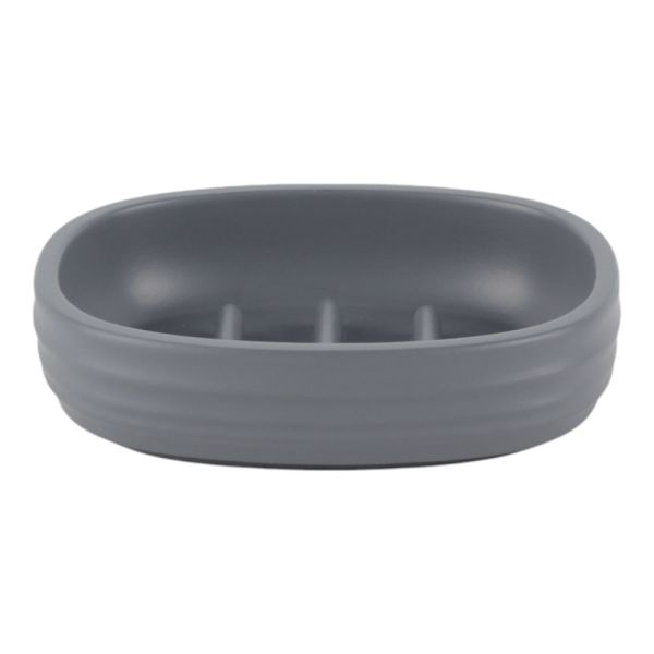 ΣΑΠΟΥΝΟΘΗΚΗ ΠΟΛΥΕΣΤΕΡΙΚΗ ΡΙΓΕ ΣΕ ΧΡΩΜΑ ΓΚΡΙ ΜΑΤ 11,8x9,3x3εκ. ANKOR