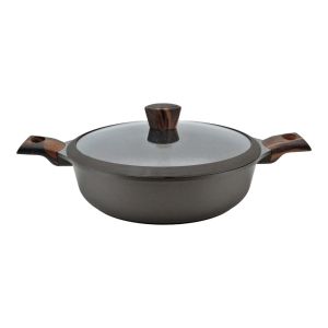 ΚΑΤΣΑΡΟΛΑ ΡΗΧΗ ΑΛΟΥΜΙΝΙΟΥ ΜΕ ΕΠΙΣΤΡΩΣΗ ΑΠΟ ΠΕΤΡΑ 28εκ. ΚΑΙ ΓΥΑΛΙΝΟ ΚΑΠΑΚΙ ΜΕ ΣΙΛΙΚΟΝΗ ANKOR