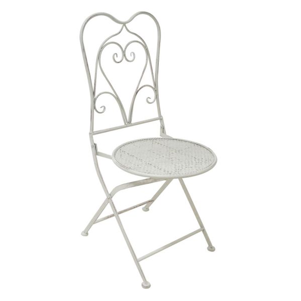 ΚΑΡΕΚΛΑ ΜΕΤΑΛΛΙΚΗ ΑΝΑΚΛΙΝΟΜΕΝΗ ΜΠΕΖ ΑΝΤΙΚΕ 39x39x94εκ.ANKOR