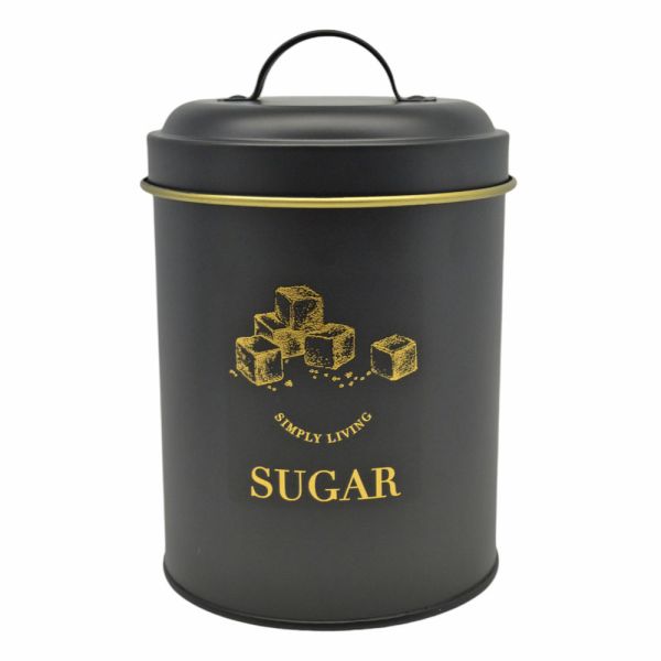 ΒΑΖΟ ΜΕΤΑΛΛΙΚΟ ΜΑΥΡΟ ΜΕ ΧΡΥΣΗ ΜΑΤ ΔΙΑΚΟΣΜΗΣΗ SUGAR 11,5x11,5x17εκ.ANKOR