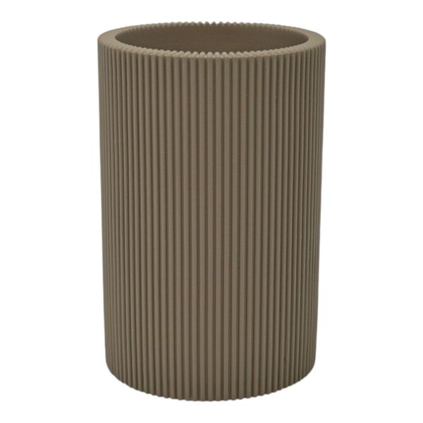 ΠΟΤΗΡΟΘΗΚΗ ΠΟΛΥΕΣΤΕΡΙΚΗ ΡΙΓΕ ΣΕ TAUPE ΜΑΤ ΧΡΩΜΑ  7,5x7,7x11,7εκ.ANKOR