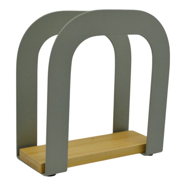 ΧΑΡΤΟΠΕΤΣΕΤΟΘΗΚΗ ΜΕΤΑΛΛΙΚΗ ΛΑΔΙ  ΜΕ ΜΠΑΜΠΟΥ ΒΑΣΗ 12x4,5x12εκ.ANKOR