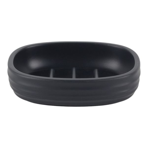 ΣΑΠΟΥΝΟΘΗΚΗ ΠΟΛΥΕΣΤΕΡΙΚΗ ΡΙΓΕ ΣΕ ΧΡΩΜΑ ΑΝΘΡΑΚΙ ΜΑΤ 11,8x9,3x3εκ. ANKOR