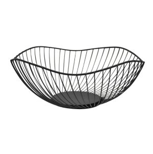 ΦΡΟΥΤΙΕΡΑ ΜΕΤΑΛΛΙΚΗ ΜΑΥΡΗ ΚΥΜΑΤΙΣΤΗ 25,5x25,5x10,5εκ.ANKOR