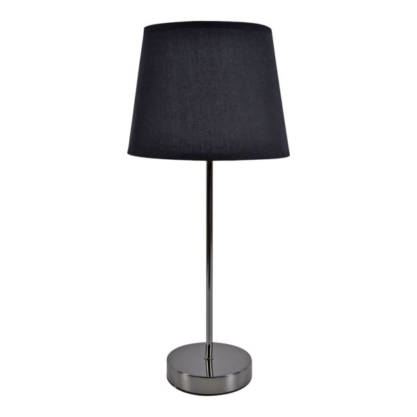 ΦΩΤΙΣΤΙΚΟ ΕΠΙΤΡΑΠΕΖΙΟ ΜΕΤΑΛΛΙΚΟ ΣΕ ΜΑΥΡΟ ΦΙΜΕ ΧΡΩΜΑ ΜΕ ΜΑΥΡΟ ΚΑΠΕΛΟ 21x21x46εκ. ANKOR