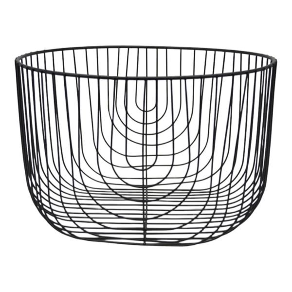 ΦΡΟΥΤΙΕΡΑ ΜΕΤΑΛΛΙΚΗ ΣΕ ΜΑΥΡΟ ΜΑΤ ΧΡΩΜΑ 25x25x16,5εκ.ANKOR