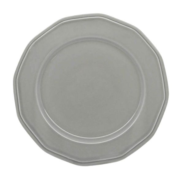 ΠΙΑΤΕΛΑ ΣΤΡΟΓΓΥΛΗ PREMIUM CLASSIC ΠΟΡΣΕΛΑΝΙΝΗ ΓΚΡΙ 31εκ. ANKOR