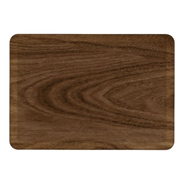 ΔΙΣΚΟΣ ΜΕΛΑΜΙΝΗΣ ΜΕ ΣΧΕΔΙΟ ΕΦΕ ΞΥΛΟΥ ΣΕ ΚΑΦΕ ΑΠΟΧΡΩΣΗ 37,2x26,2x2,5εκ. ANKOR