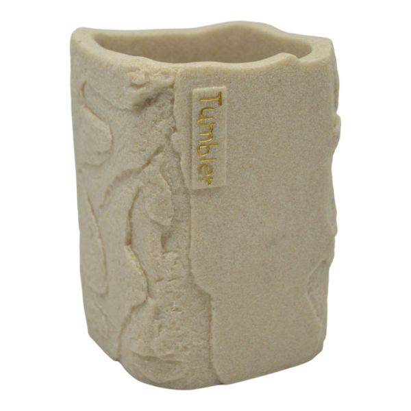 ΠΟΤΗΡΟΘΗΚΗ ΠΟΛΥΕΣΤΕΡΙΚΗ ΜΠΕΖ ΜΕ ΟΨΗ ΠΕΤΡΑΣ 7,7x7,7x10,8εκ.ANKOR