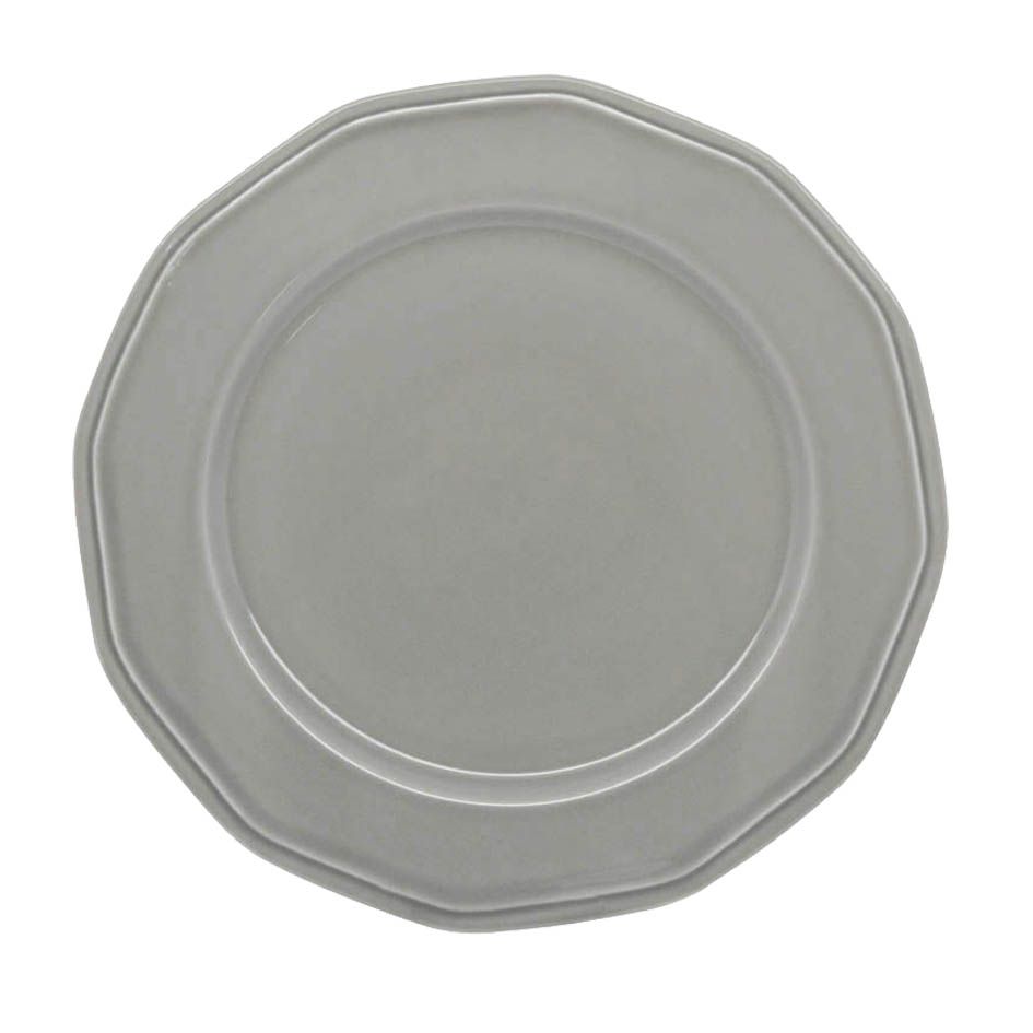 ΠΙΑΤΕΛΑ ΣΤΡΟΓΓΥΛΗ PREMIUM CLASSIC ΠΟΡΣΕΛΑΝΙΝΗ ΓΚΡΙ 31εκ. ANKOR