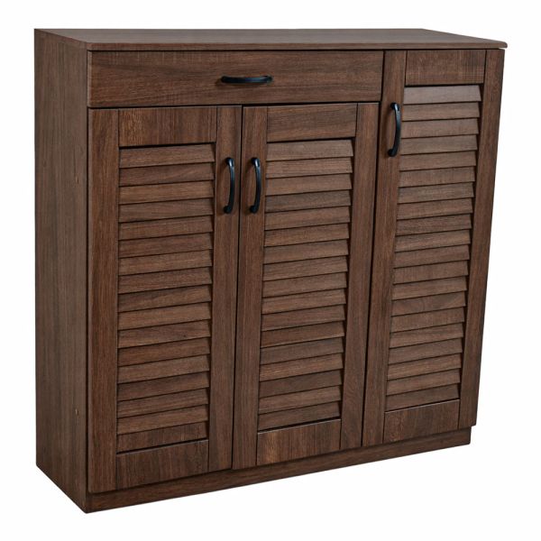 ΠΑΠΟΥΤΣΟΘΗΚΗ ΝΤΟΥΛΑΠΙ ΞΥΛΙΝΟ ΜΕ ΣΥΡΤΑΡΙ ΚΑΙ ΡΥΘΜΙΖΟΜΕΝΑ ΡΑΦΙΑ ΣΕ ΚΑΡΥΔΙ ΧΡΩΜΑ 102x32x98εκ. ANKOR