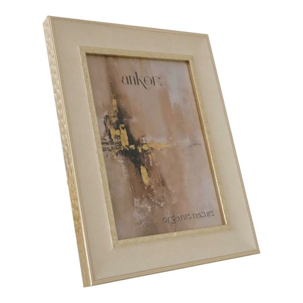 ΚΟΡΝΙΖΑ ΠΛΑΣΤΙΚΗ 15x20εκ. ΣΕ ΜΠΕΖ ΧΡΩΜΑ ΜΕ ΧΡΥΣΗ ΛΕΠΤΟΜΕΡΕΙΑ ANKOR