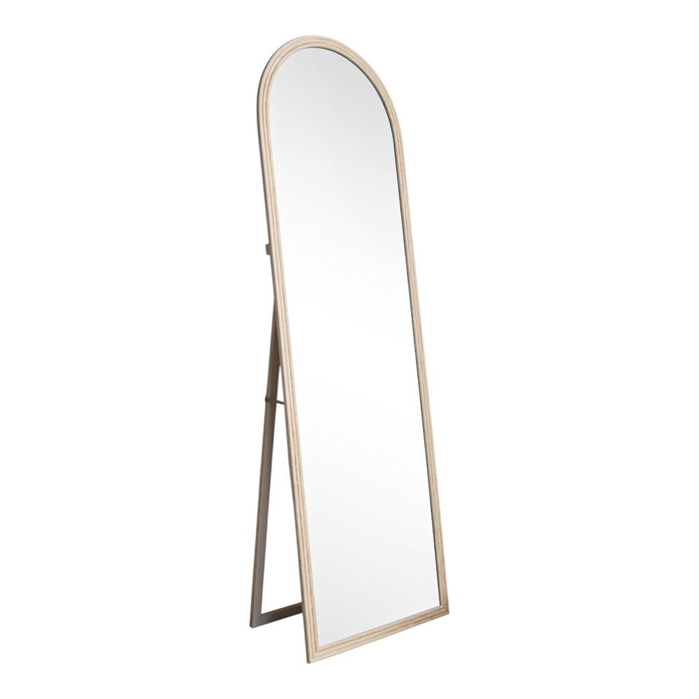 ΚΑΘΡΕΦΤΗΣ ΔΑΠΕΔΟΥ ΜΕ ΠΛΑΣΤΙΚΟ ΠΛΑΙΣΙΟ ΣΕ ΜΠΕΖ ΓΚΡΙ ΧΡΩΜΑ ΚΑΙ ΑΝΑΓΛΥΦΗ ΥΦΗ 50x170εκ. ANKOR