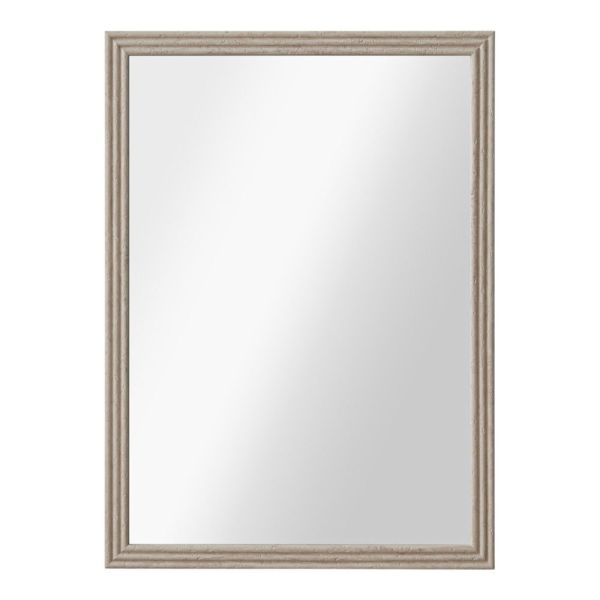 ΚΑΘΡΕΦΤΗΣ ΤΟΙΧΟΥ ΜΕ ΠΛΑΣΤΙΚΟ ΠΛΑΙΣΙΟ ΣΕ ΜΠΕΖ ΓΚΡΙ ΧΡΩΜΑ ΚΑΙ ΑΝΑΓΛΥΦΗ ΥΦΗ 50x70εκ. ANKOR