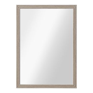 ΚΑΘΡΕΦΤΗΣ ΤΟΙΧΟΥ ΜΕ ΠΛΑΣΤΙΚΟ ΠΛΑΙΣΙΟ ΣΕ ΜΠΕΖ ΓΚΡΙ ΧΡΩΜΑ ΚΑΙ ΑΝΑΓΛΥΦΗ ΥΦΗ 50x70εκ. ANKOR