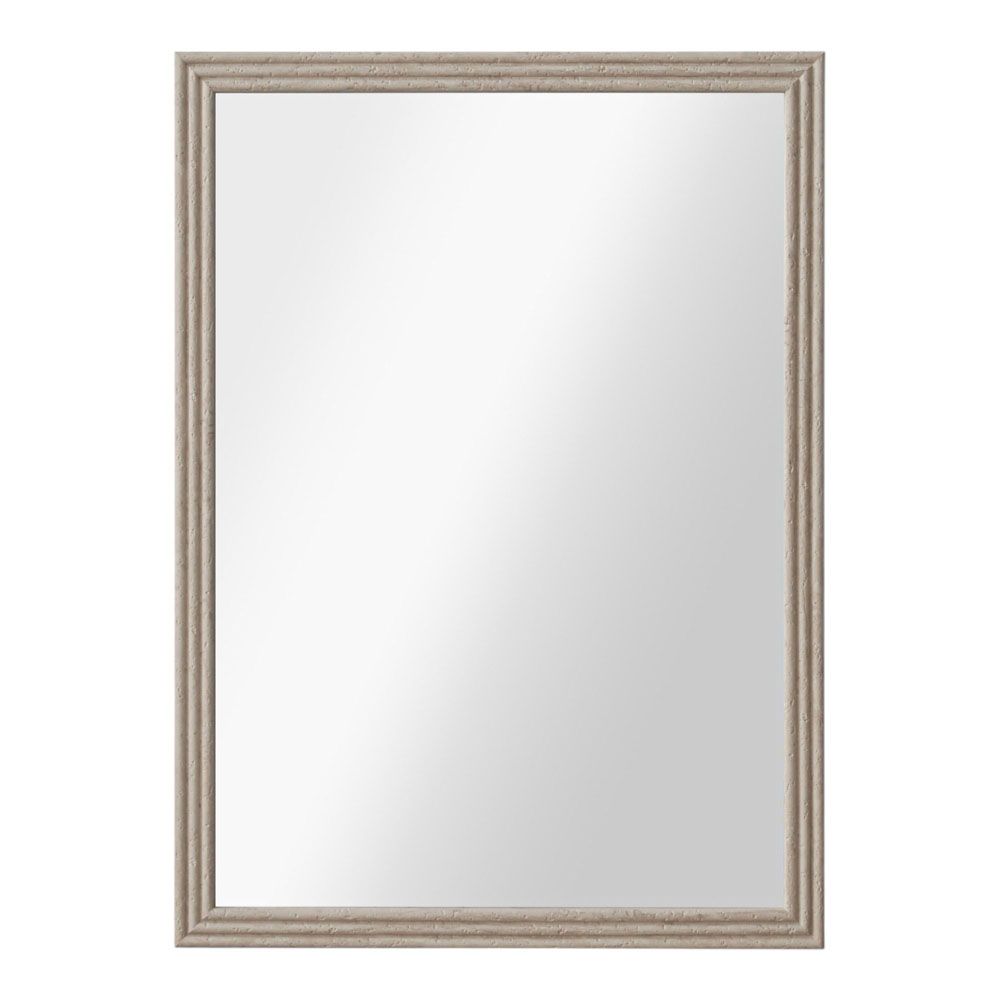 ΚΑΘΡΕΦΤΗΣ ΤΟΙΧΟΥ ΜΕ ΠΛΑΣΤΙΚΟ ΠΛΑΙΣΙΟ ΣΕ ΜΠΕΖ ΓΚΡΙ ΧΡΩΜΑ ΚΑΙ ΑΝΑΓΛΥΦΗ ΥΦΗ 50x70εκ. ANKOR