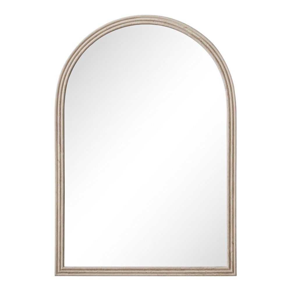 ΚΑΘΡΕΦΤΗΣ ΤΟΙΧΟΥ ΜΕ ΠΛΑΣΤΙΚΟ ΠΛΑΙΣΙΟ ΣΕ ΜΠΕΖ ΓΚΡΙ ΧΡΩΜΑ ΚΑΙ ΑΝΑΓΛΥΦΗ ΥΦΗ 60x90εκ. ANKOR