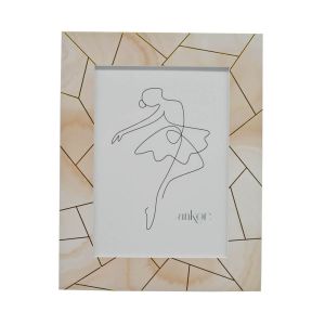 ΚΟΡΝΙΖΑ ΞΥΛΙΝΗ 15x20εκ. ΜΠΕΖ ΧΡΥΣΟ ANKOR