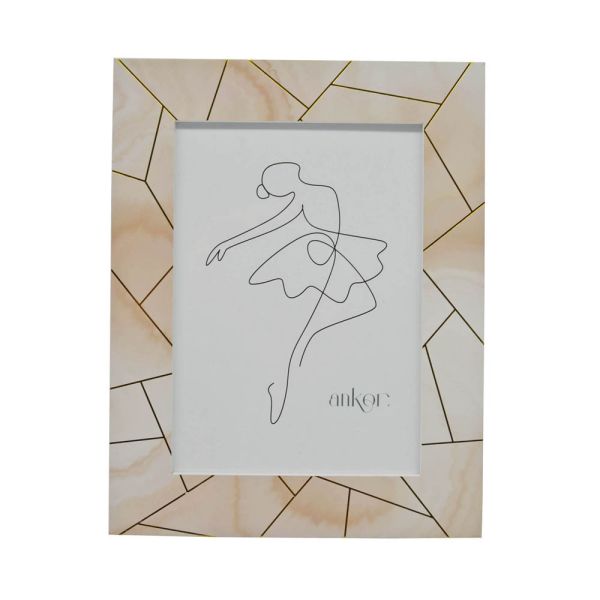 ΚΟΡΝΙΖΑ ΞΥΛΙΝΗ 15x20εκ. ΜΠΕΖ ΧΡΥΣΟ ANKOR