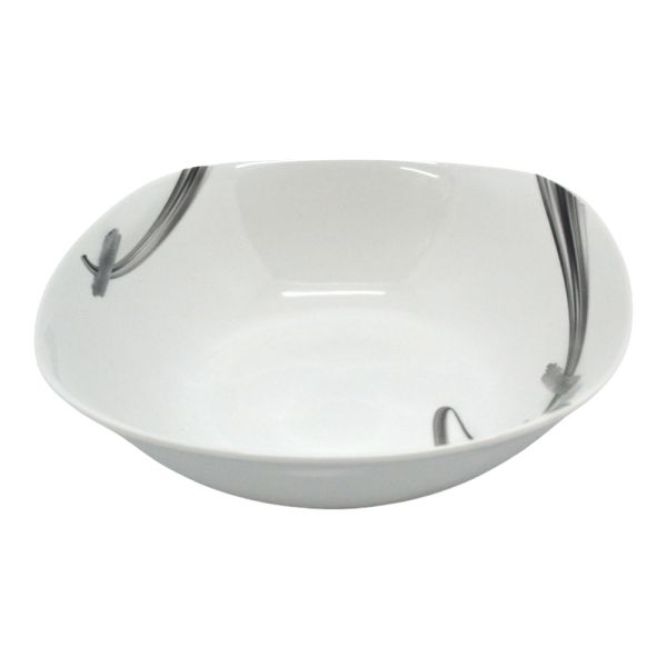 ΣΑΛΑΤΙΕΡΑ ΤΕΤΡΑΓΩΝΗ ΠΟΡΣΕΛΑΝΙΝΗ ΜΕ ΓΚΡΙ ΜΟΤΙΒΟ 22,5εκ. ANKOR