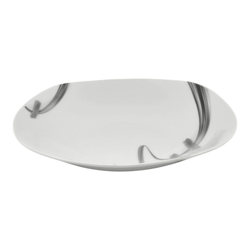 ΠΙΑΤΟ ΒΑΘΥ ΤΕΤΡΑΓΩΝΟ ΠΟΡΣΕΛΑΝΙΝΟ ΜΕ ΓΚΡΙ ΜΟΤΙΒΟ 22,5εκ. ANKOR