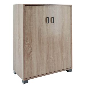 ΝΤΟΥΛΑΠΙ ΞΥΛΙΝΟ ΜΕ 2 ΡΥΘΜΙΖΟΜΕΝΑ ΡΑΦΙΑ ΣΕ ΦΥΣΙΚΟ ΧΡΩΜΑ 60x30x83,5εκ. ANKOR