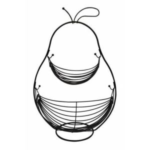 ΦΡΟΥΤΙΕΡΑ ΔΙΩΡΟΦΗ ΑΧΛΑΔΙ ΜΕΤΑΛΛΙΚΗ ΜΑΥΡΗ 34,5x26x51,5εκ.ANKOR