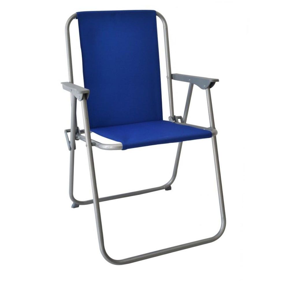 ΚΑΡΕΚΛΑ ΠΤΥΣΣΟΜΕΝΗ ΜΕΤΑΛΛΙΚΗ ΜΠΛΕ 53x58x75εκ.ANKOR