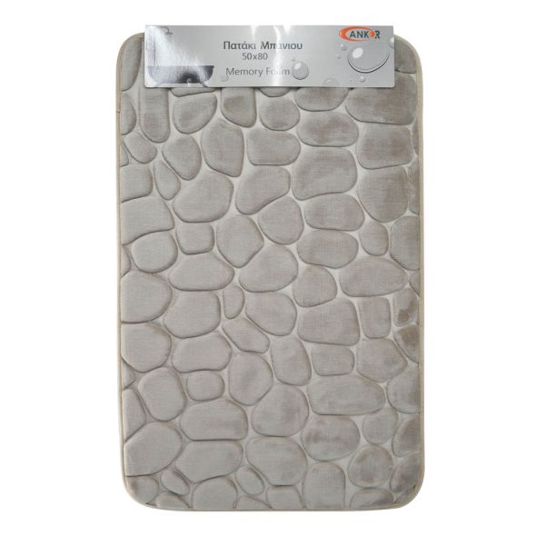 ΠΑΤΑΚΙ ΜΠΑΝΙΟΥ MEMORY FOAM ΜΠΕΖ ΒΟΤΣΑΛΟ ΜΕ SBR 50x80εκ.ANKOR