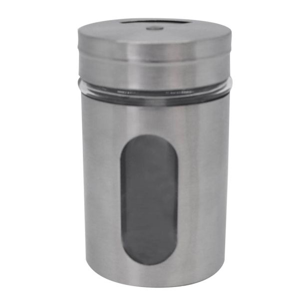 ΣΕΤ 24 ΤΕΜ ΑΛΑΤΟΠΙΠΕΡΑ INOX ΜΕ ΓΥΑΛΙ 5x5x8,2εκ ANKOR