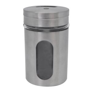 ΣΕΤ 24 ΤΕΜ ΑΛΑΤΟΠΙΠΕΡΑ INOX ΜΕ ΓΥΑΛΙ 5x5x8,2εκ ANKOR