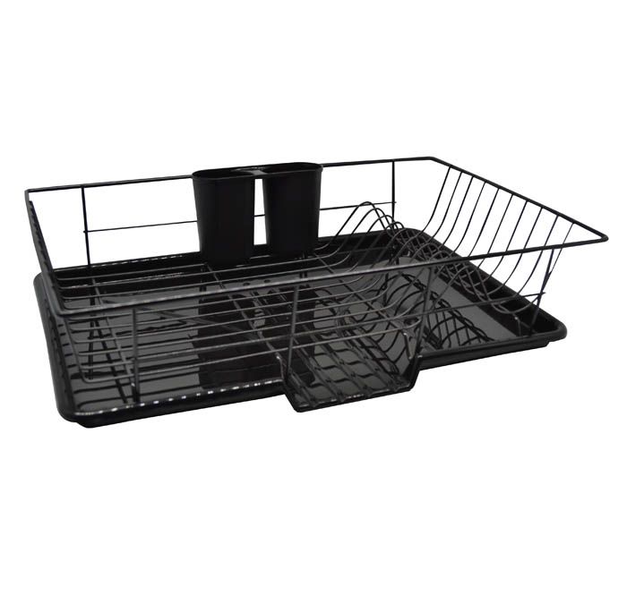 ΠΙΑΤΟΘΗΚΗ ΜΕΤΑΛΛΙΚΗ ΜΑΥΡΗ 48x30x11εκ.ANKOR