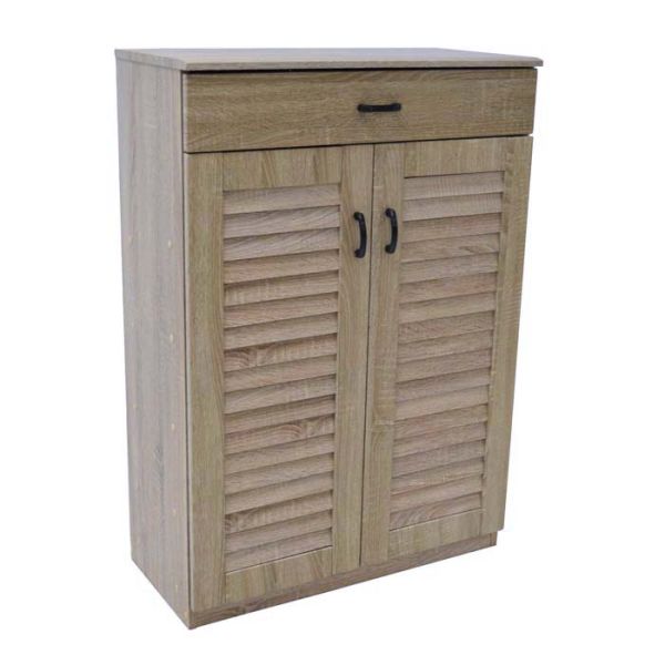 ΠΑΠΟΥΤΣΟΘΗΚΗ ΝΤΟΥΛΑΠΙ ΜΕ ΣΥΡΤΑΡΙ ΞΥΛΙΝΟ 68x32x98εκ. ΣΕ ΦΥΣΙΚΟ ΧΡΩΜΑ ANKOR