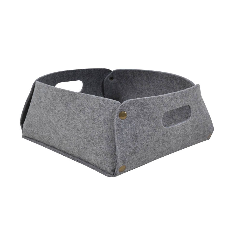 ΚΑΛΑΘΙ YΦΑΣΜΑΤΙΝΟ ΓΚΡΙ 31x31x14εκ.ANKOR