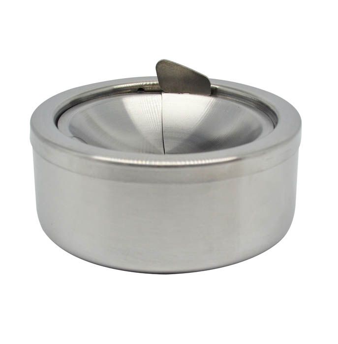 ΣΤΑΧΤΟΔΟΧΕΙΟ INOX ΜΕ ΚΑΠΑΚΙ ΑΝΤΙΑΝΕΜΙΚΟ 12x12x5,5εκ.ANKOR