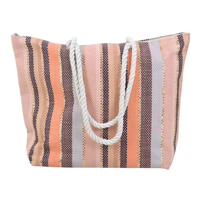 ΤΣΑΝΤΑ ΘΑΛΑΣΣΗΣ ΥΦΑΣΜΑΤΙΝΗ ΡΙΓΕ ΣΟΜΟΝ ΧΡΥΣΟ 53x15x40εκ.ANKOR