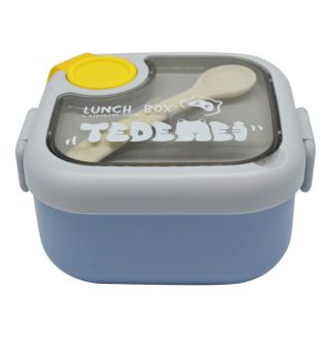 ΦΑΓΗΤΟΔΟΧΕΙΟ ΔΙΠΛΟ ΠΛΑΣΤΙΚΟ ΜΕ ΚΑΠΑΚΙ ΑΣΦΑΛΕΙΑΣ ΚΟΥΤΑΛΙ & ΨΑΛΙΔΙ ΣΙΕΛ 0,75lt ANKOR