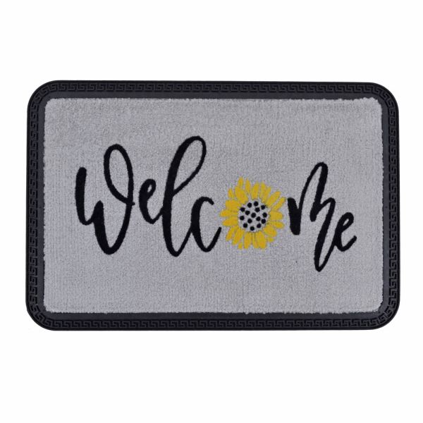 ΠΟΔΟΜΑΚΤΡΟ ΓΚΡΙ  ΜΟΚΕΤΑ WELCOME ΜΕ ΚΑΟΥΤΣΟΥΚ ΠΛΑΤΗ 40x60εκ.ANKOR