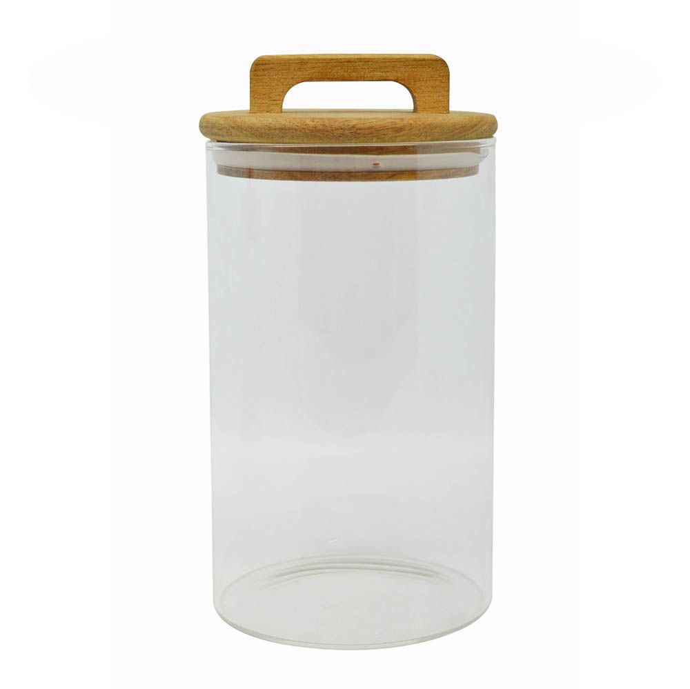 ΒΑΖΟ ΓΥΑΛΙΝΟ 1,0lt ΜΕ ΚΑΠΑΚΙ ΑΠΟ ΞΥΛΟ ΑΚΑΚΙΑΣ ANKOR