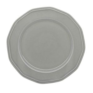 ΠΙΑΤΕΛΑ ΣΤΡΟΓΓΥΛΗ PREMIUM CLASSIC ΠΟΡΣΕΛΑΝΙΝΗ ΓΚΡΙ 31εκ. ANKOR